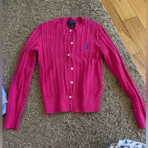 Kids POLO Ralph Lauren button up sweater, size small 7